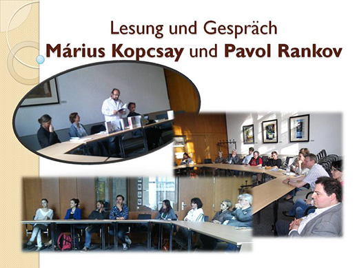 Lesung mit Márius Kopcsay und Pavol Rankov am 05.06.2015