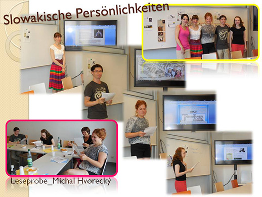 Präsentationen "Slowakische Persönlichkeiten" am 17.07.2015